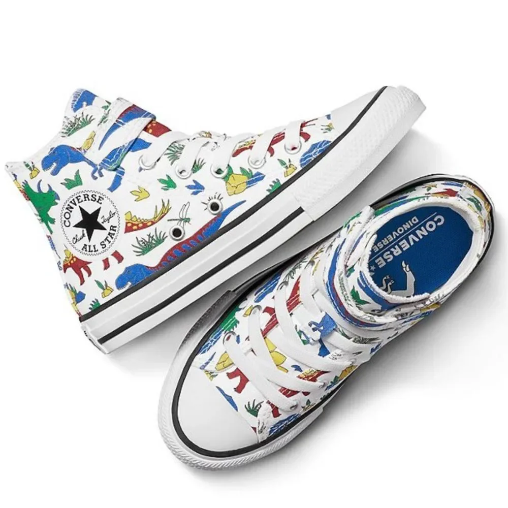 Converse Chuck‎ Taylor All Star Dino Party Easy-On Boys Sneakers- Size 3